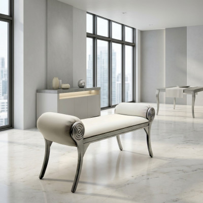 Sëtzocker Ottomane Hocker Textil Sëtz Nei Fousshocker Ronn Hocker Polsterhocker
