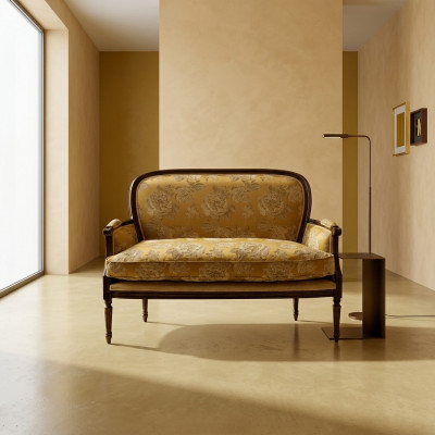 Canapé 2 Sëtzer Design Canapéen Polster Couchen Textil Relax Klassesch Zweesëtzer Nei