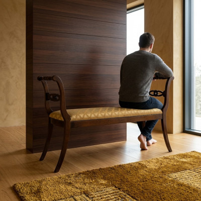 Osmanen Chaiselongue Sëtzbank Gepolstert Hocker Fousshocker Bäistellhocker Bänk