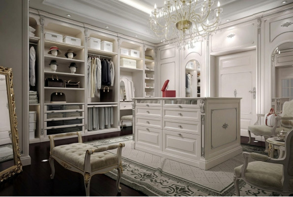 Walk-in Kleeder Schaf Luxus Klassesch Garderobe Vestiaire Moossanfertigung