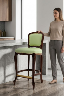 Barhocker Barstull Stoff Design Barstillen Bar Hocker Tresen Still Samett Italien
