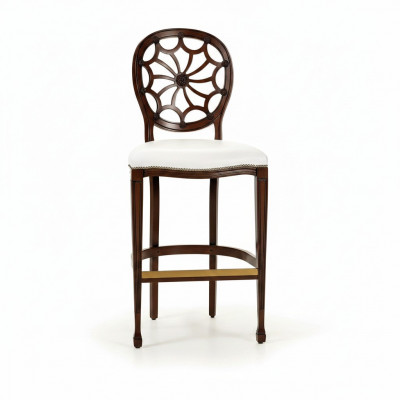 Polster Still Lounge Club Luxus Holz Sessel Design Stull Bar Hocker Barhocker