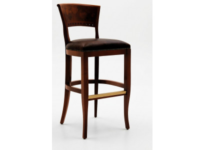 Hocker Barhocker Kinneken Polster Klassesch Samt 1 Sëtz Antik Stil Stull