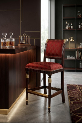 Barstill Bar Hocker Tresen Still Barhocker Barstil Samt Stoff Lehnstill