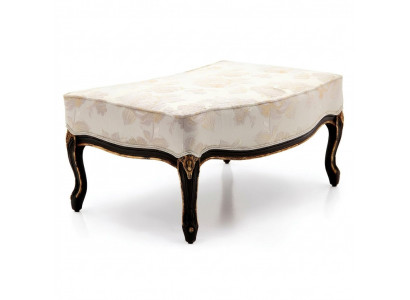 Design Hocker Fouss Hocker Sëtz Polster Bänk Polster Sëtz Textil Holz Stil