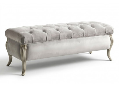 Chesterfield Design Hocker Oval Pouf Fousshocker Miwwelen Polsterhocker Sëtzhocker