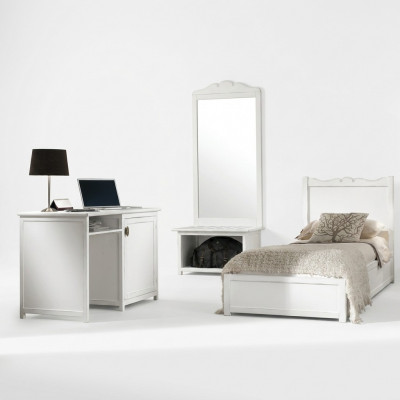Bett Schreifdësch Schlofzimmer Design Hotel Ariichtung Sets Spigel 4tlg Set
