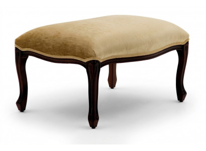 Wunnen Sëtzbanken Sëtz Textil Beige Design Hocker Polsterhocker Foussstäip Miwwelen