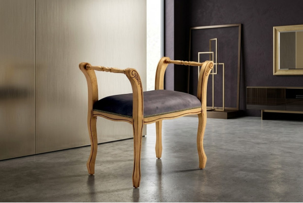 Osmanesch Léinwandfauteuil Bänk Samt Stoff 70x39 Hocker Fousshocker Säithocker
