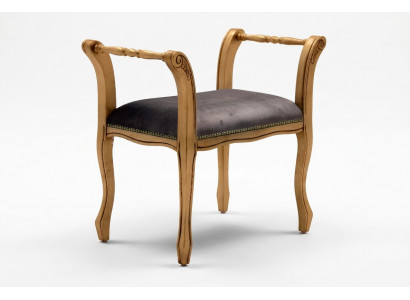 Osmanesch Léinwandfauteuil Bänk Samt Stoff 70x39 Hocker Fousshocker Säithocker