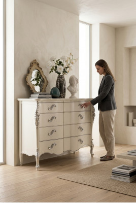 Stot Holz Modern Luxus Italien Design Kommode Miwwel Sideboard Klassesch