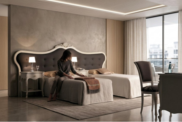 Hotel Ariichtung 2x Better + Nuetsschrëff Design Modern Luxus Miwwelen 3tlg. Set