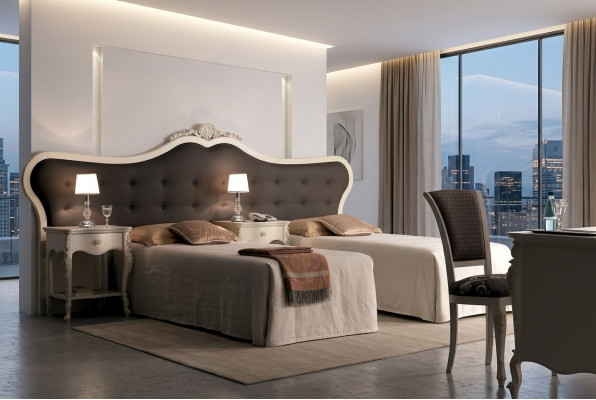 Hotel Ariichtung 2x Better + Nuetsschrëff Design Modern Luxus Miwwelen 3tlg. Set