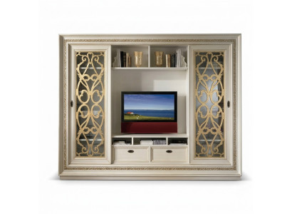 TV-Schaf Anbauwand Wunnwand TV Schafmassivholz Modern Echt Holz Nei