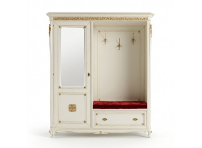 Kleederstänner Garde-Robe Massiv Holz Iwwerbekleedung Korridor Spigel Italienesch