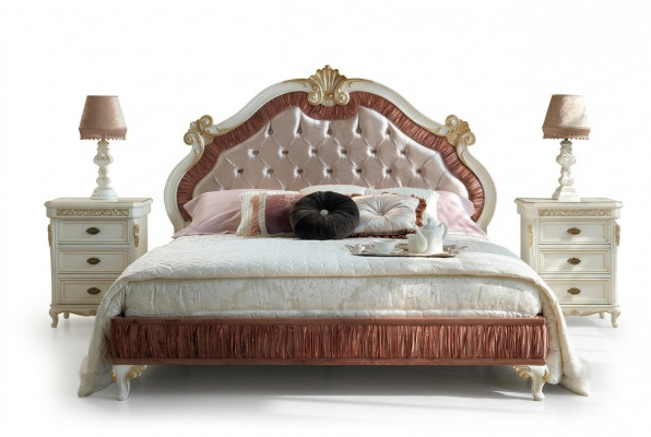 Design Modern Luxus Better Miwwelen Neit Bett 2x Nuetsschaf 3 Stéck Schlofzëmmer Set