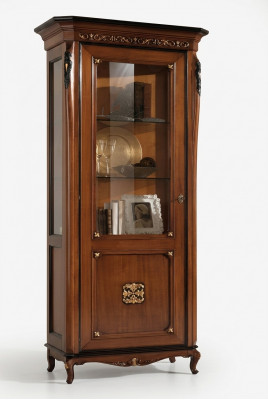 Vitrine 1 Dier Schaf Vitrinnen Wunnzëmmer Schief Design Schaf Miwwelen Glas Nei