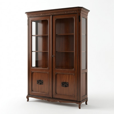 Miwwelen Echt Holz Sideboard Designer Luxus Holz Vitrin Garleff Italienesch