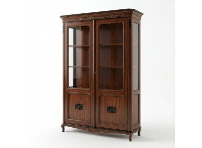 Miwwelen Echt Holz Sideboard Designer Luxus Holz Vitrin Garleff Italienesch