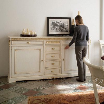Design RTV Anrichte Kommode Wunnzëmmer Schaf Regal Luxus Wunn Zëmmer Board