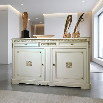 Luxus Italienesch Holz Miwwelen Kommode Anrichte Klassesch Stil Sideboard Holz Nei