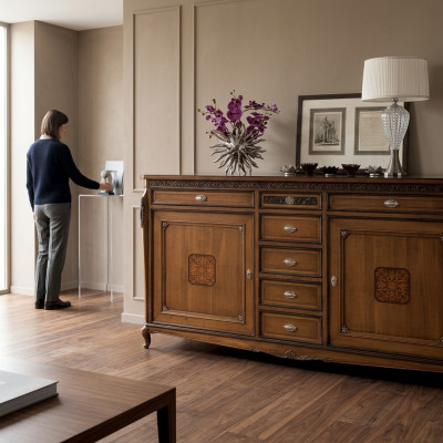 Side Low Board Schaf Wunnzëmmer Regal Luxus Designer Kommode Anrichte Nei