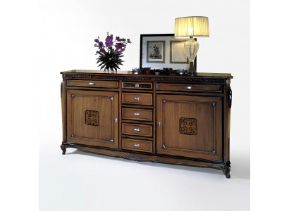 Wunnzëmmer Holz Buffetschaf Anrichte Nei Sideboard Anrichte Tirang Vitrin