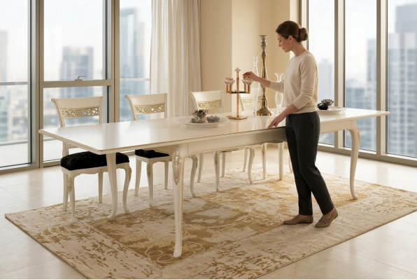 Miwwelen Dëscher Konferenz Iesszëmmer Iessdësch Luxus Holz Dësch Design Holz Massiv