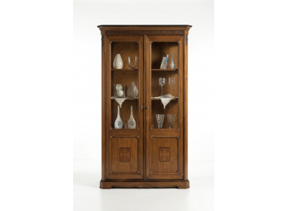 Miwwelen Grousst Holz Brong Vitrin Luxus Vitrineschaf Design Miwwelen Italienesch