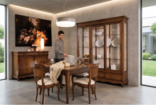 Glasvitrin Vitrine Vitrinen Schaf Regal Holzschaf System Regaler Wunnzëmmer