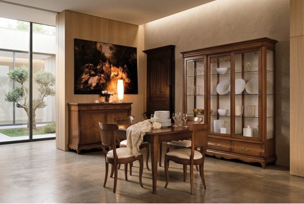 Glasvitrin Vitrine Vitrinen Schaf Regal Holzschaf System Regaler Wunnzëmmer