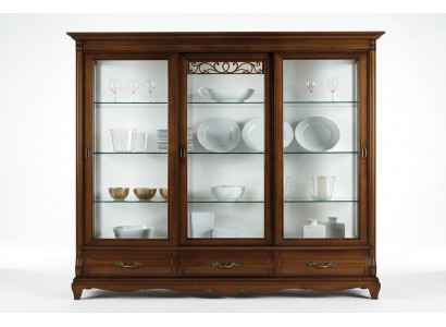 Glasvitrin Vitrine Vitrinen Schaf Regal Holzschaf System Regaler Wunnzëmmer