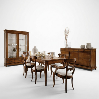 Iesszëmmer Set Iessgrupp Dësch Dëscher 9 Stéck Komplettset Iessdësch 6 Still Grupp