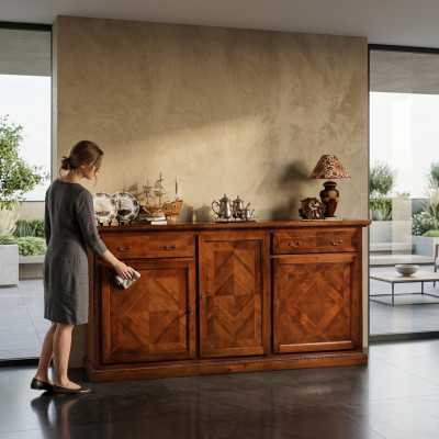 Kommoden Tiräng Holz Sideboard Schaf Schief Schiefen Massiv Kommoden Wunnzëmmer
