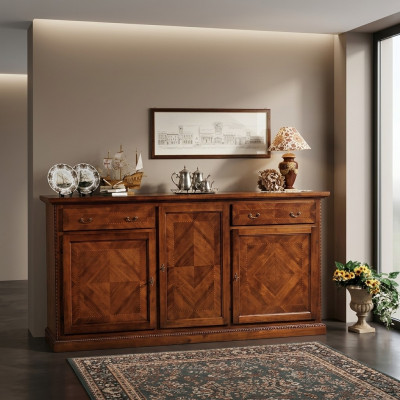 Kommoden Tiräng Holz Sideboard Schaf Schief Schiefen Massiv Kommoden Wunnzëmmer