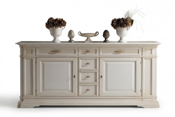 Kommodeschëffel Holz Sideboard Schaf Schief Mëschmassiv Kommoden Wohnzimmer