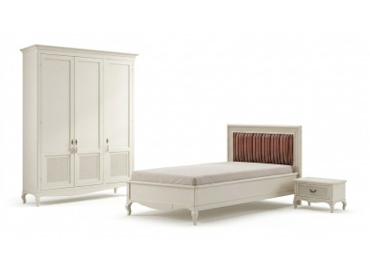 Miwwel Neit Bett Nuetsdësch 3 Deeler Schlofzëmmer Set Design Art déco Luxus Better