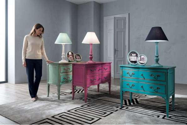 Design Kommode Anrichte Side Lowboard Schaf Regal Luxus Abstrakt Wunnzëmmer