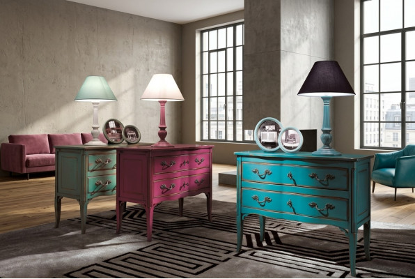 Design Kommode Anrichte Side Lowboard Schaf Regal Luxus Abstrakt Wunnzëmmer