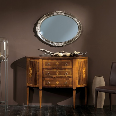 Kommoden Italienesch Miwwelen Massiv Spigel 2 Deeler Kommode Sideboard Schaf Holz