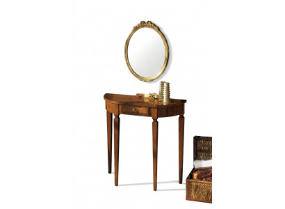 Miwwelen Stil Art Déco Konsolendësch Spigel Holz Italienescht Dëscher Konsolen 2 Deeler