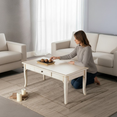 Italienesch Miwwelen Vaccari Sofadëscher Dësch Luxus Holz Dëscher Konsolen Design