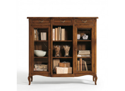 Bicher Regal Kommode Klassesch Miwwelen Regaler Holz Wunnzëmmer Vitrine Schaf