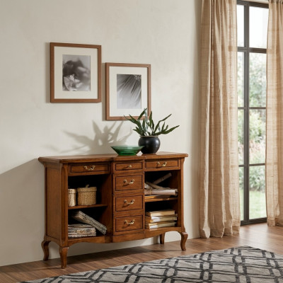 Klassesche Schaf Massivholz Miwwelen Italienesch Ariichtung Sideboard Kommode
