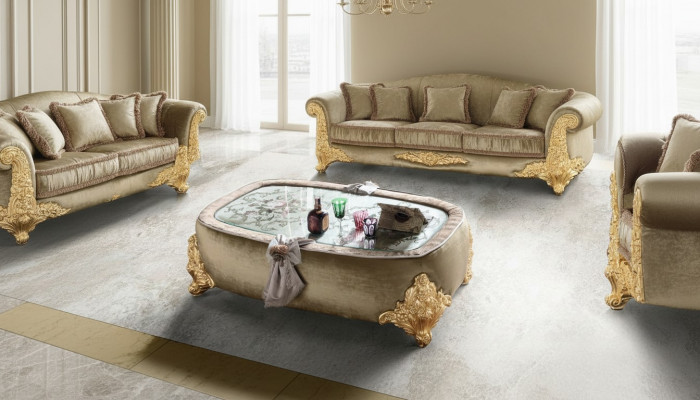 Wunnzëmmer Dëscher Barock Holz Couchtischen Kaffi Klasseschen Couchtisch Dësch