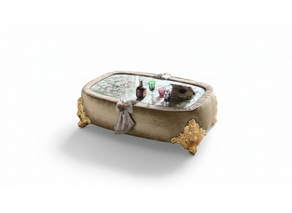 Wunnzëmmer Dëscher Barock Holz Couchtischen Kaffi Klasseschen Couchtisch Dësch