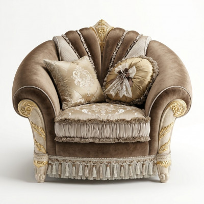 Polster Relax Stoff Textil Lounge Club Sesselenge Miwwelen Nei Fotell Designer Stull