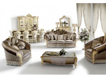 Polster Couchen Garnituren Luxus Sofagarnitur 3+1+1 Sëtz Set Design Sofa Nei