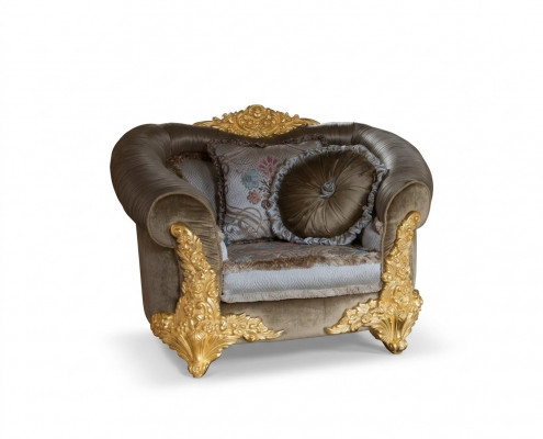Wunnzëmmer Sofa Canapé Lounge Club 1 Sëtzer Lehnstuhl Design Fauteuil Einsëtzer