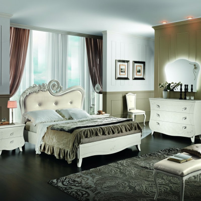 Design Miwwelen Klassesch Luxus Better Neit Bett 2x Nuetsdësch Schlofzëmmer Set 3-tlg